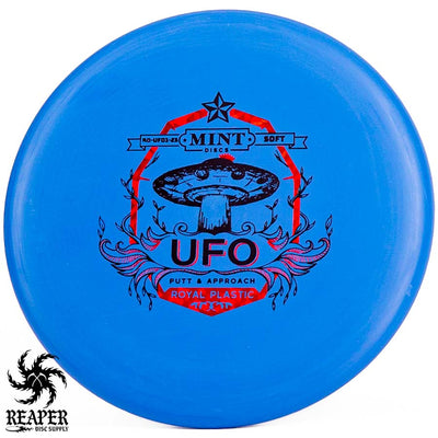 Mint Discs Royal UFO (Soft, Medium, Hard) 175g Soft Blue-ish w/2-Foil Stamp 