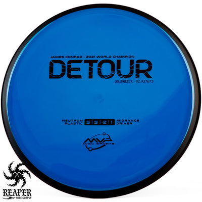 MVP Neutron Detour 168g Blue-ish w/Black Stamp