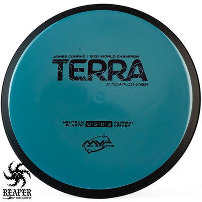 MVP Neutron Terra 172g Slate w/Black Stamp