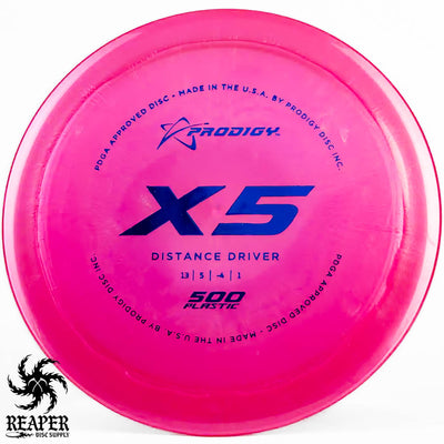 Prodigy 500 X5 167g Pink w/Blue Stamp