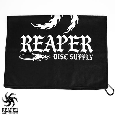 Reaper Logo disc golf towel folded