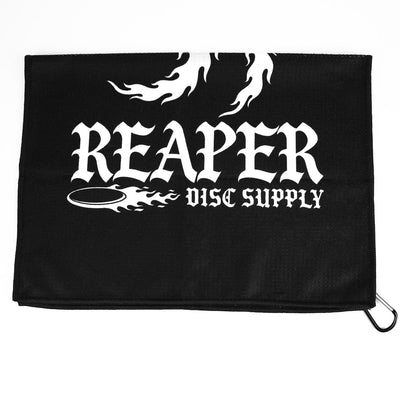 Reaper Logo disc golf towel folded