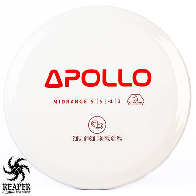 Alfa Discs Chrome Apollo 177g-178g White w/Red Stamp