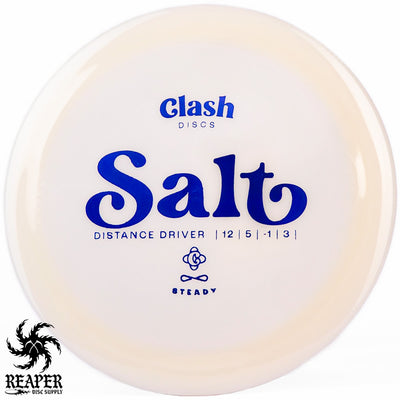 Clash Discs Steady Salt 171g White w/Blue Stamp