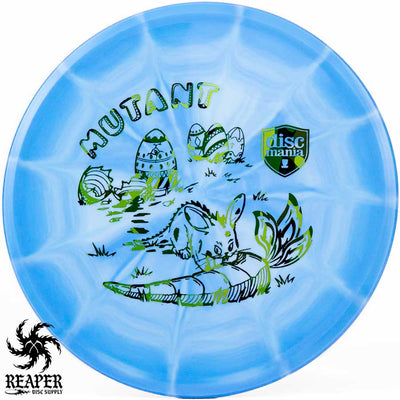 Discmania Lux Vapor Mutant (Easter Gnawzall) 174g Blue-ish w/Green Camo Stamp