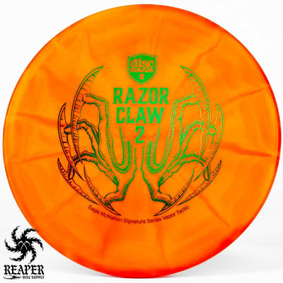 Discmania Razor Claw 2 Vapor Tactic (Eagle McMahon Signature) 177g Orange  w/Green Stamp