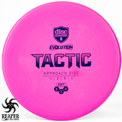 Discmania Soft Exo Tactic 175g Pink w/Blue Stamp