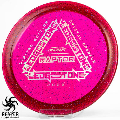 Discraft Cryztal Sparkle Raptor (Ledgestone 2022) 173g-174g Cranberry w/Holographic Stamp