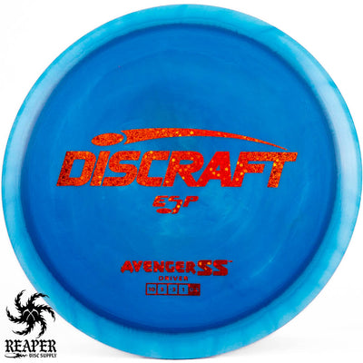 Discraft ESP Avenger SS 173g-174g Blue-ish w/Orange Confetti Stamp