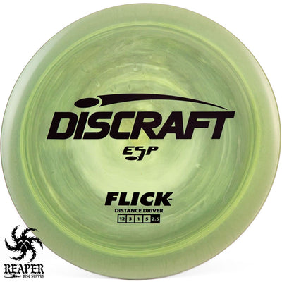 Discraft ESP Flick 164g-166g Green-ish  w/Black Stamp