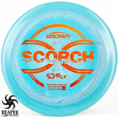 Discraft ESP FLX Scorch 170g-172g Blue-ish w/Bronze Confetti Stamp