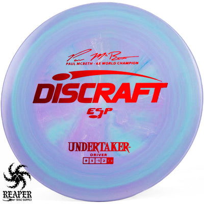Discraft ESP Undertaker 170g-172g Purple/Aqua w/Red Stamp