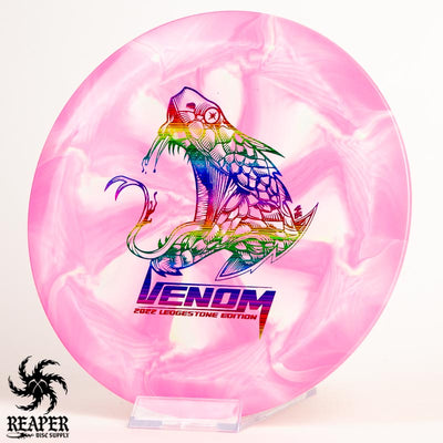 Discraft ESP Tour Series Swirl Venom (Ledgestone 2022) 173g-174g Pink-ish w/Rainbow Lines Stamp