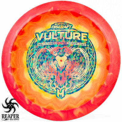 Discraft ESP Vulture (Holyn Handley Tour Series 2023) 175g-176g Hot Pink/Yellow w/Blue Shatter Stamp