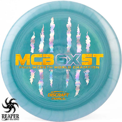 Discraft ESP Force McBeast 6x Paul McBeth 173g-174g Blue-ish w/Gold Stars Stamp