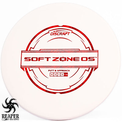 Discraft Putter Line Soft Zone OS 173g-174g White w/Red Shatter Stamp