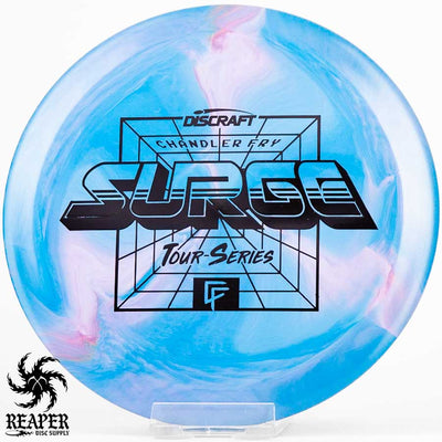 Discraft Swirly ESP Surge (Chandler Fry Tour Series) 170g-172g Pink/Blue-ish w/Black Stamp