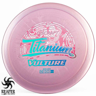 Discraft Titanium Vulture 170g-172g Purple w/Pink Roses Stamp