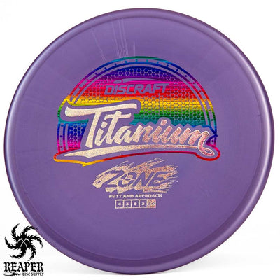 Discraft Titanium Zone 170g-172g Rainbow  w/Purple Lines Stamp