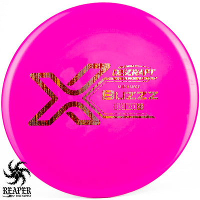 Discraft X-Line Buzzz 173g-174g Pink w/Blood Splatter Stamp