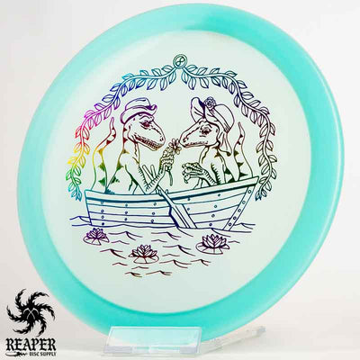 Discraft Z Glo Raptor 173g-174g Aqua w/Rainbow Stamp