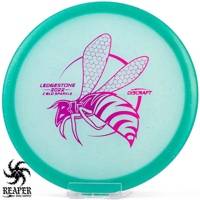 Discraft Z Glo Sparkle Buzzz  (Ledgestone 2022) 175g-176g Aqua Green w/Purple Stamp