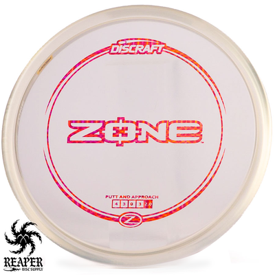 Discraft Z Zone 173g-174g Clear w/Holo Pattern Stamp