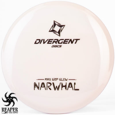 Divergent Discs Glow Narwhal 170g-172g White w/Black Stamp