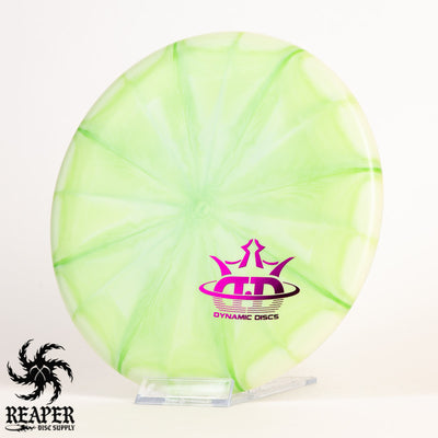 Dynamic Discs Classic Burst Warden 173g Light Green w/Purple FollowThru Stamp