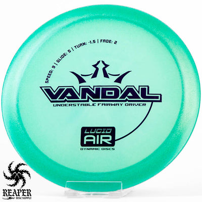 Dynamic Discs Lucid Air Vandal 157g Aqua Green w/Purple Stamp