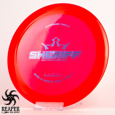 Dynamic Discs Lucid Sheriff 173g Hot Pink w/Blue Stamp