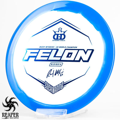 Dynamic Discs Ricky Wysocki Felon (Fuzion Orbit) 173g Blue w/Blue Stamp
