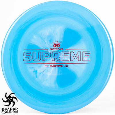 Dynamic Discs Supreme Fugitive 176g Blue w/Red Prototype Stamp