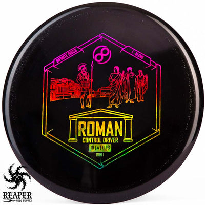 Infinite Discs I-Blend Roman 173g-175g Smoke w/Shatter Berry Stamp
