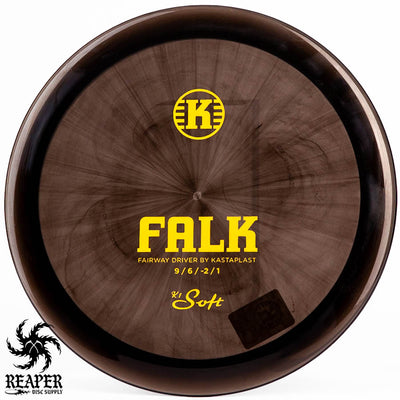 Kastaplast K1 Soft Falk 172g Black w/Yellow Stamp