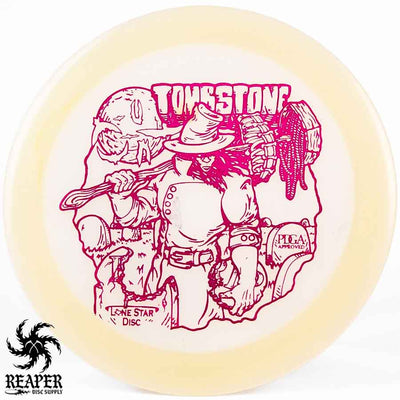 Lone Star Disc Glow Tombstone 175g Glow w/Purple Stamp