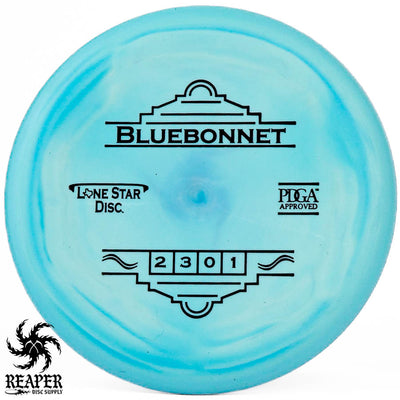 Lone Star Discs Bluebonnet (V10) 169g Aqua w/Black Stamp