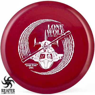 Lone Star Discs Lone Wolf (Alpha) 176g Burgundy w/White Stamp