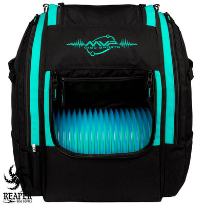 The front view of an MVP Voyager Lite Disc Golf Bag
