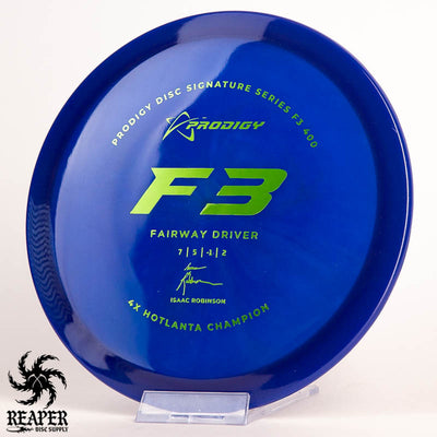 Prodigy F3 400 (Isaac Robinson Tour Series) 175g Blue-ish w/Green Stamp