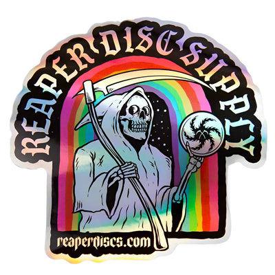 Reaper Discs Rainbow Sticker