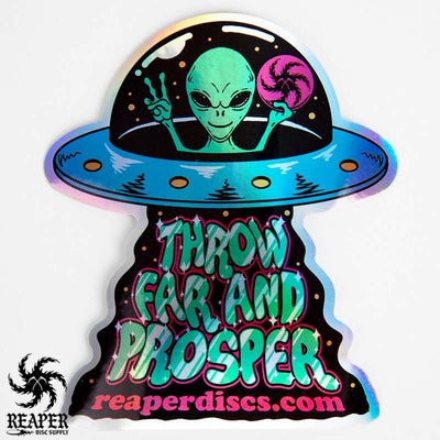 Throw Far And Prosper Sticker