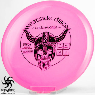 Westside Discs Tournament Underworld 173g Pink w/Black Stamp