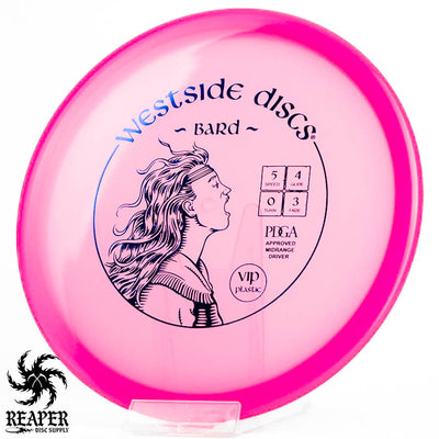 Westside Discs VIP Bard 173g Pink w/Blue Stamp