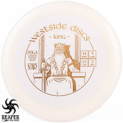 Westside Discs VIP King 173g White w/Gold Stamp